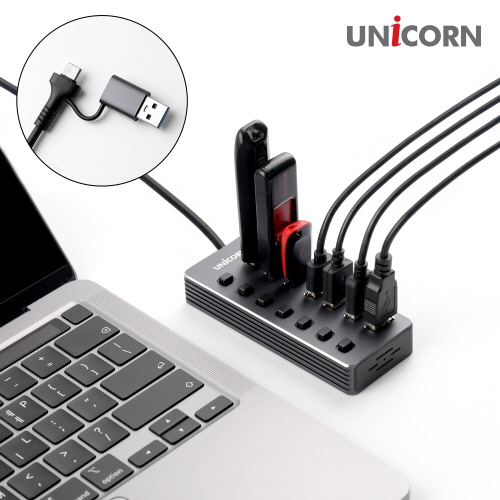 ������ NH-700SW USB3.2 Gen1 7��Ʈ USB��� ������������ġ ���̺� ���� 1.2M